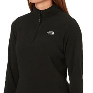 The North Face Women's Quarter Zip Black Fleece Jacket